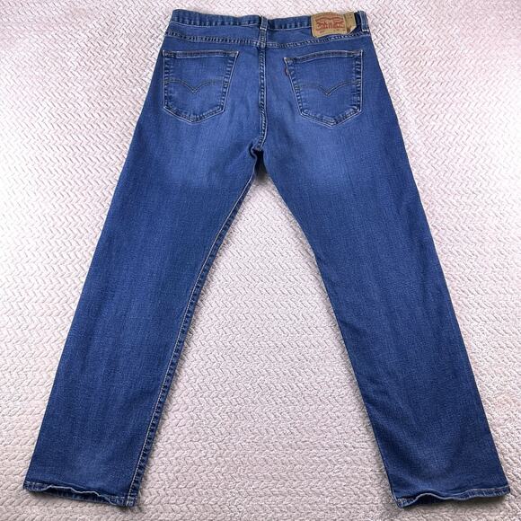 Levi's 501 XX Jeans Mens 36x30 Button Fly Blue Straight Fit Whiskered Cotton - Picture 3 of 14